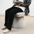 Upholstered Tweed Fabric Swivel Dining Chairs-1502824724