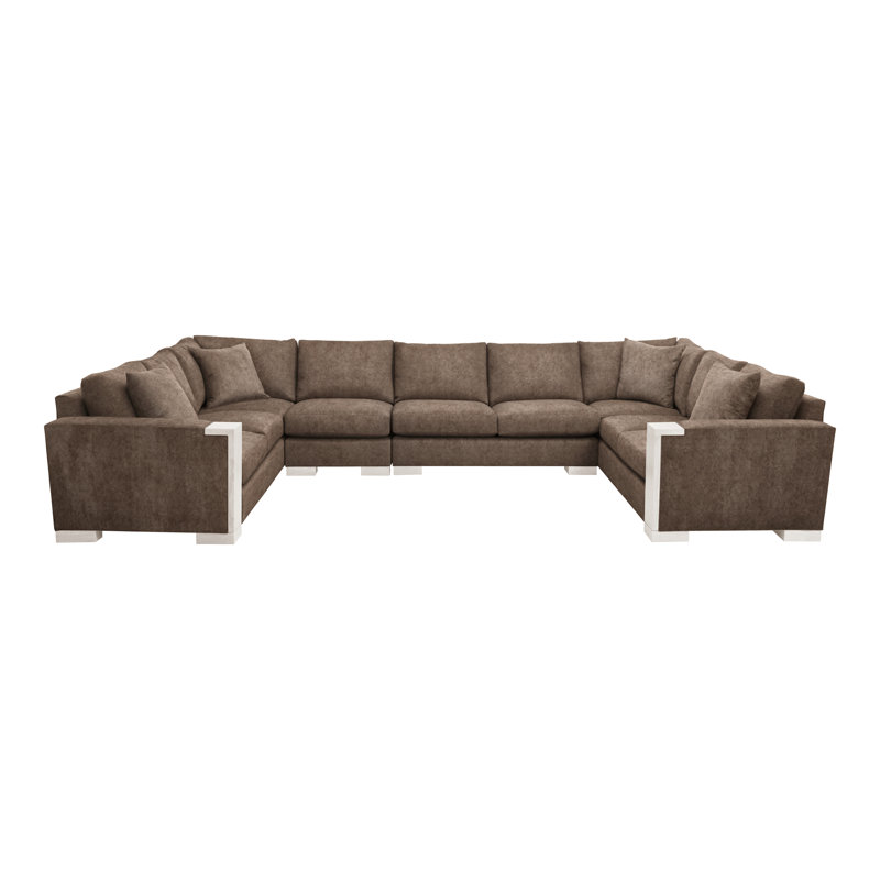 Michael Weiss 4-Piece Abingdon Sectional, Nadia Earth, Casa Blanca