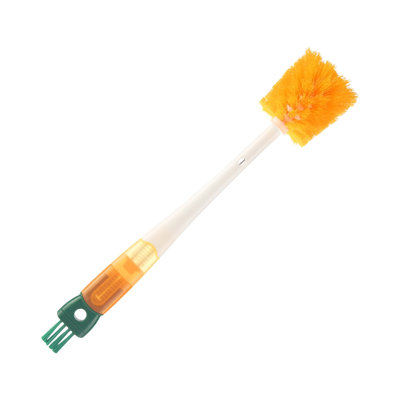 Bouteille d'eau à long manche, brosse à laver multifonctionnelle, brosse de nettoyage, cinq-en-un, brosse à bouteille, brosse à paille, type carotte