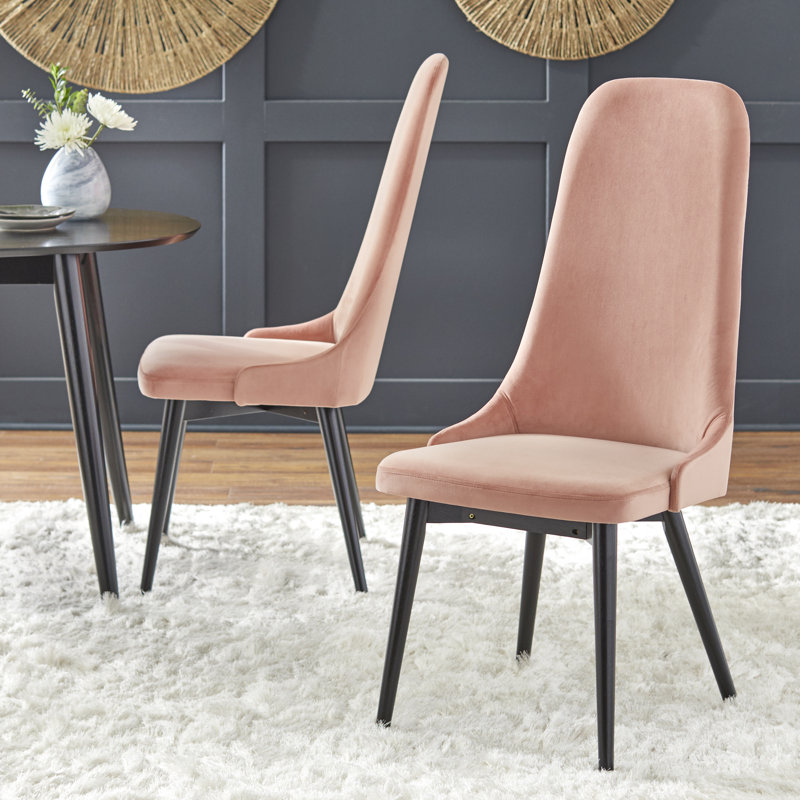Chaise d'appoint rembourrée Walsall, Rosé