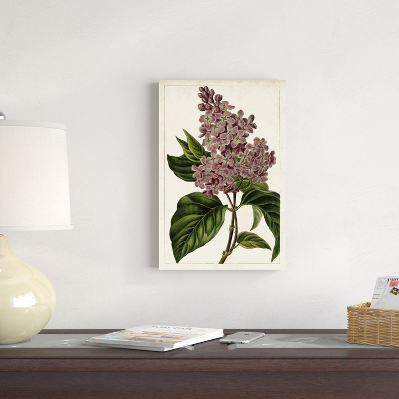 Mauve Botanicals IV, H 18 po x l 12 po
