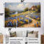 Ensemble de salon art mural bleu et vert Meadow Charm Blue Bonnets VII-593462138-593462141