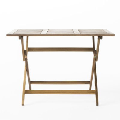 Table de salle à manger pliante 43,5 po - Design extérieur pliable, qualité résistante