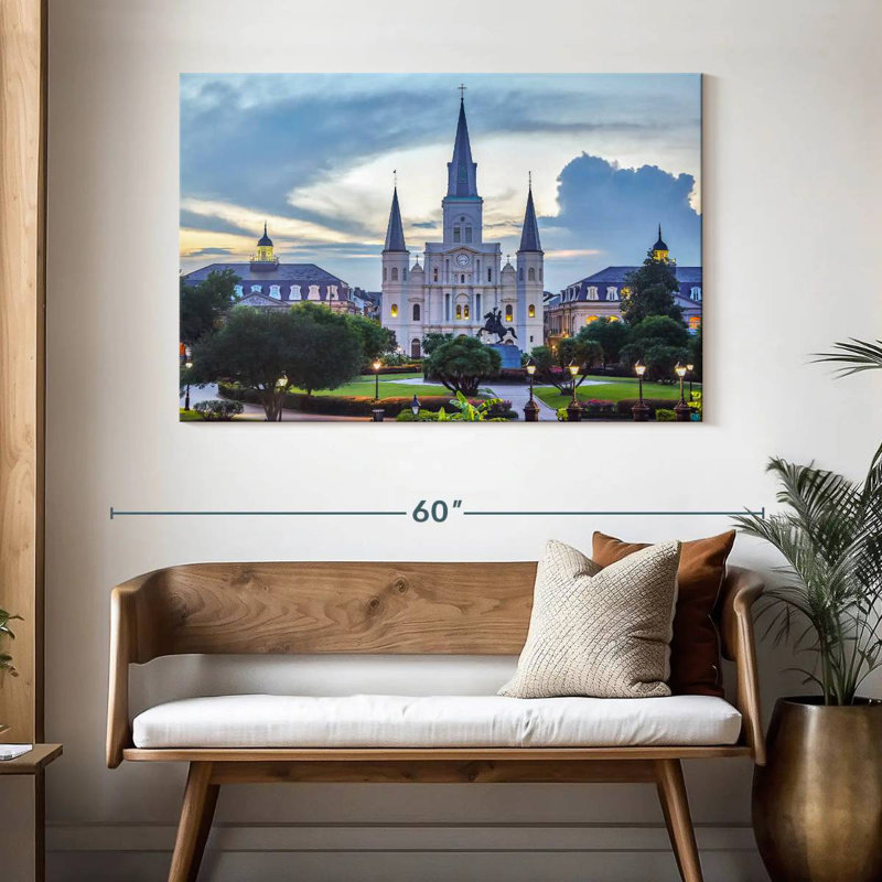 Ravi Palatial St. Louis Cathedral, 32" H x 48" W