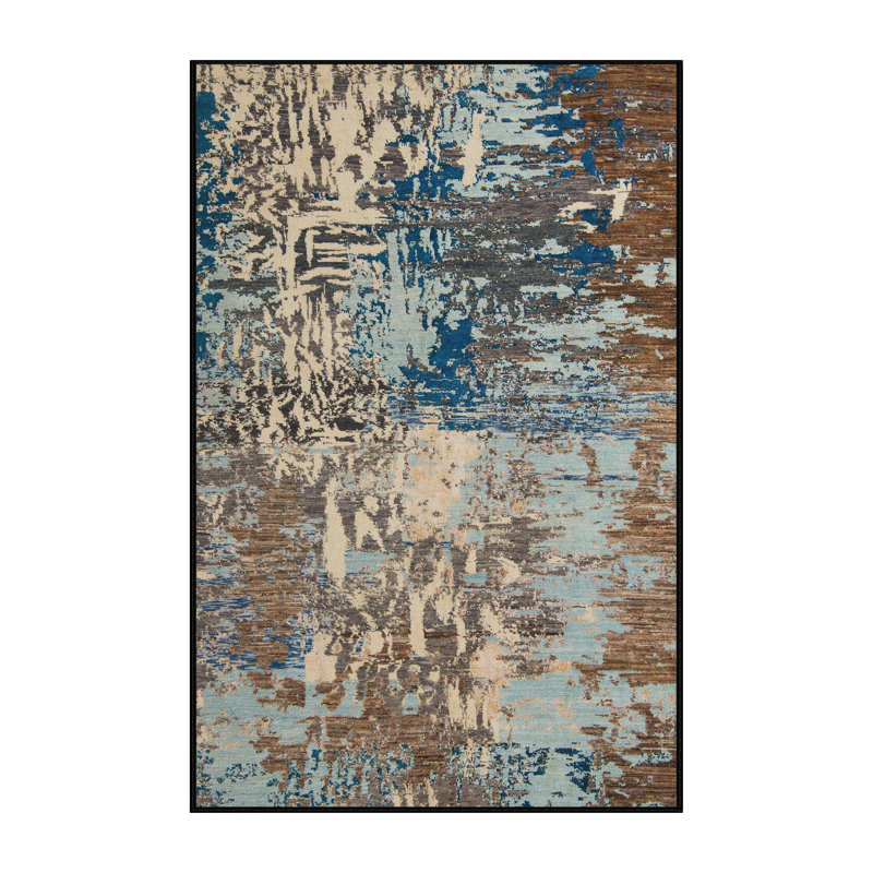Tapis abstrait moderne 5372, Tapis de couloir 2 pi x 5 pi