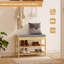 Nakaiya Polyester Blend Upholstered Storage Bench