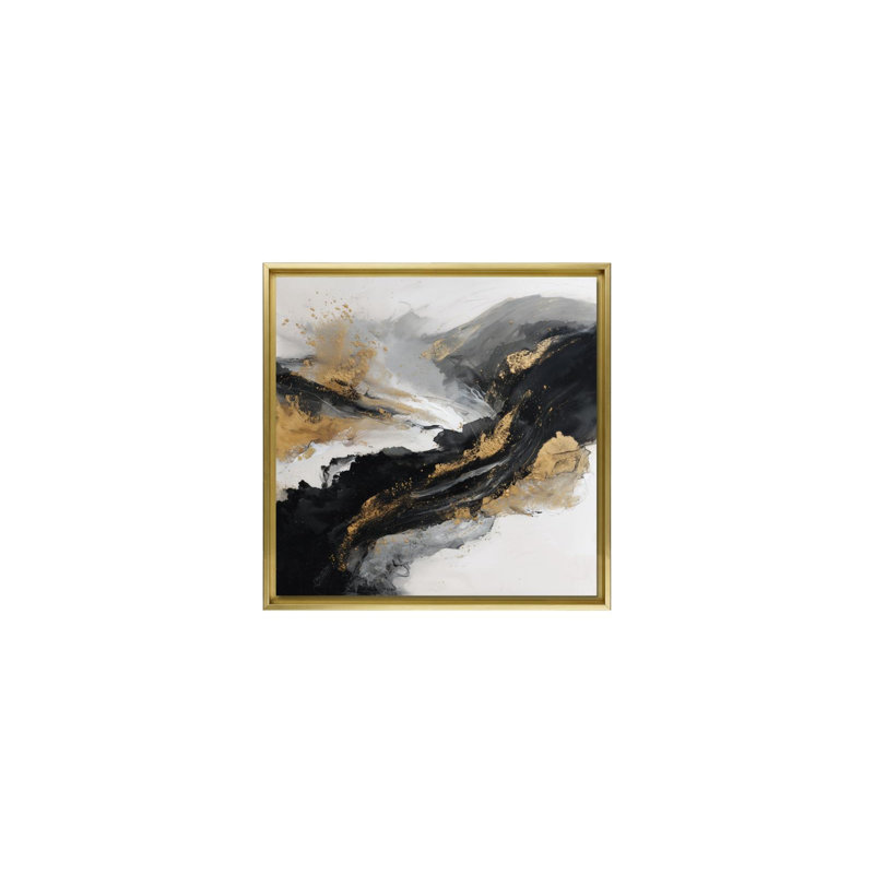 Gilded Surge, 30" H x 30" W