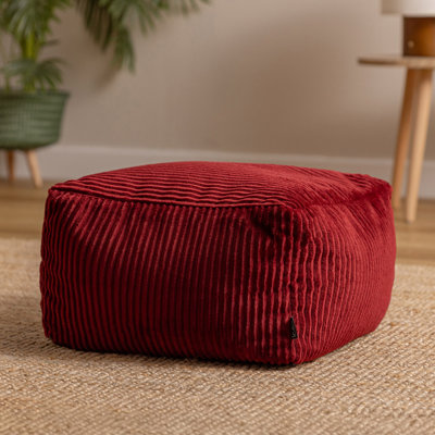 Amara Corduroy Square Footstool