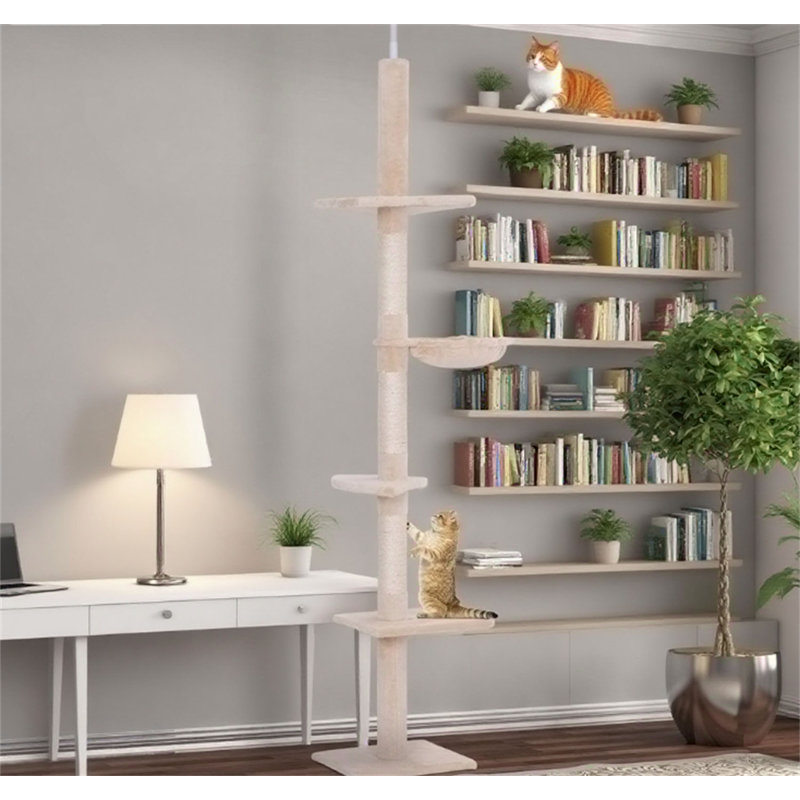 Arbre à chat à hauteur réglable
