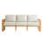 Coussin beige / Cadre en bois naturel est en rupture de stock