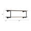 Support mural avec finition - chêne antique et gris sable, 2 tablettes pour optimiser l’espace, tube en métal, attrait pour matériaux mixtes, montage facile, présentoir gris polyvalent pour la décoration intérieure, structure, matériaux,