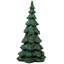 Ensemble de 2 décorations de Noël sculptées à paillettes scintillantes - Vert