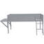Lit mezzanine en bois avec bureau et DEL-974718763