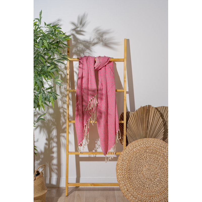 Luxurious Fouta Beach Towel, 100% Cotton, 39.4 x 70.9 inches | Soft, Lightweight, 7.9 oz/sq ft | Ideal for Beach, Pool, and Spa | Quick-Drying, Easy Care - Gentle Wash at 104°F, Tumble Dry Low
