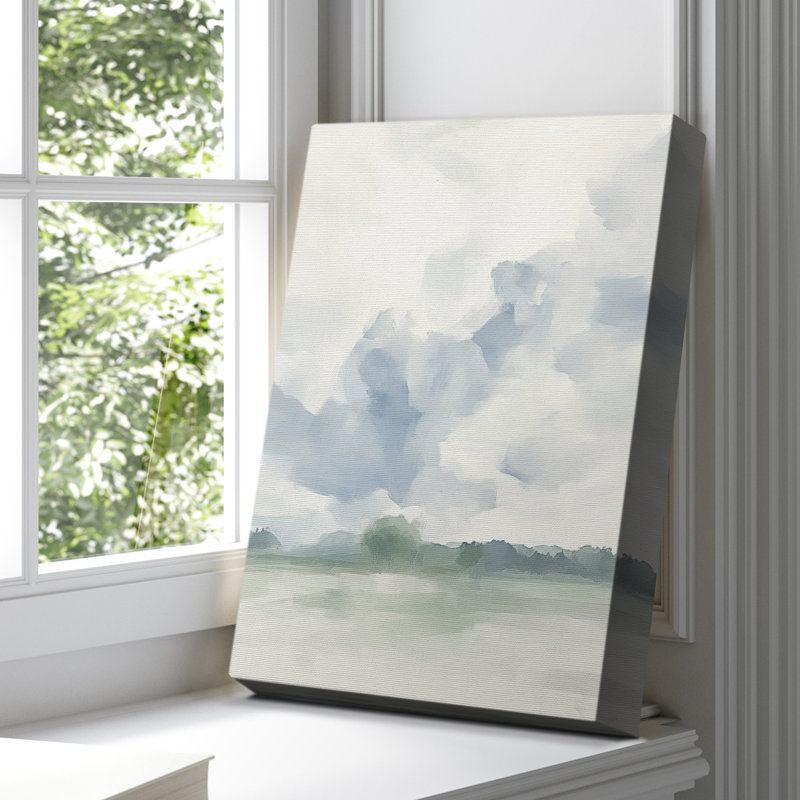 Toile tendue abstraite avec châssis de la galerie Cccxx - prête à être accrochée, H 60 po x l 40 po