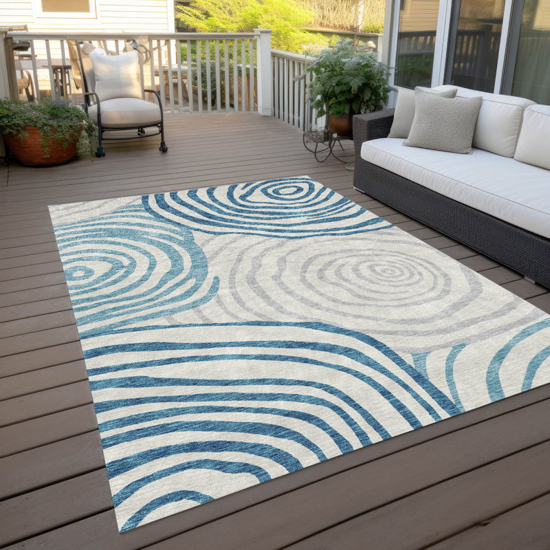 Leis Abstract Indoor Rug, Rectangle 9' x 12'