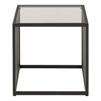 Nayson Glass Top End Table