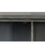 Console grise vieillie avec beaucoup d'espace - et attrayant élément de rangement rectangulaire et décoratif