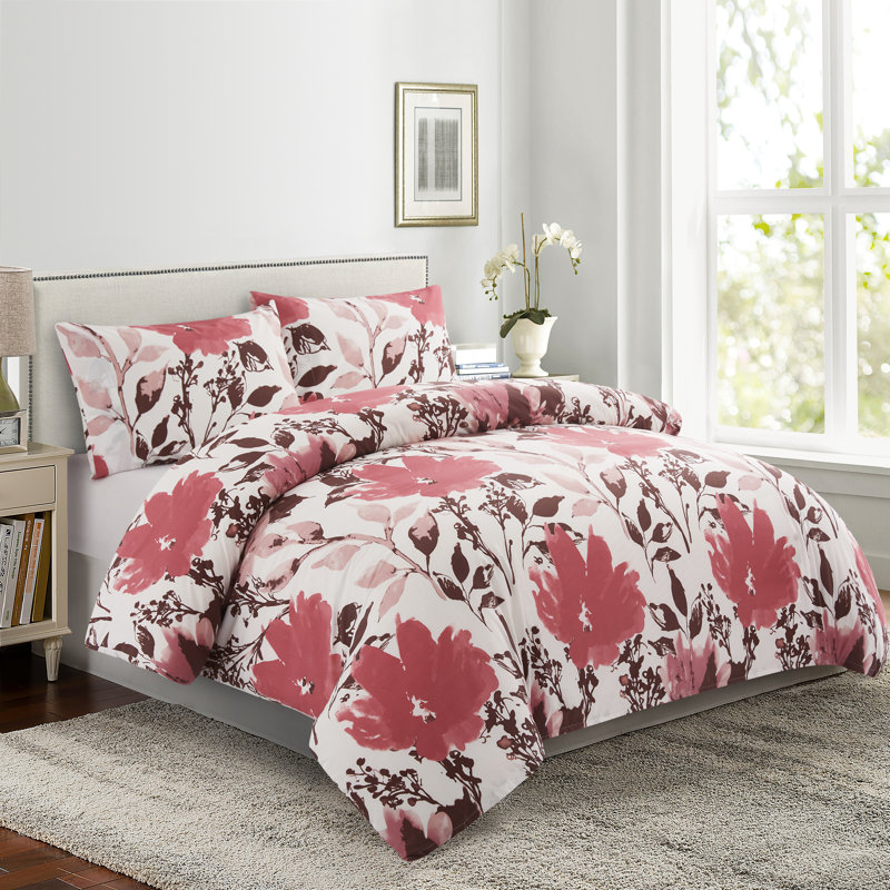 Ensemble de housse de couette avec 1 taie d'oreiller en rayonne de bambou toutes saisons 2 pièces Marina