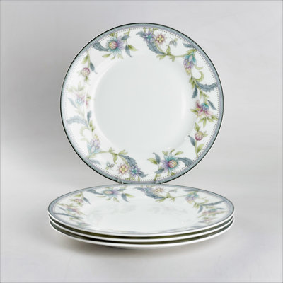 Grace's Tea Ware Bone China Lotus Garden 8" Salad / Dessert Plate