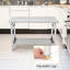 Table de préparation en acier inoxydable de 47 po x 24 po, tables de travail commerciales et postes de travail avec tablette réglable, îlot de cuisine pliant robuste pour la cuisine de restaurant