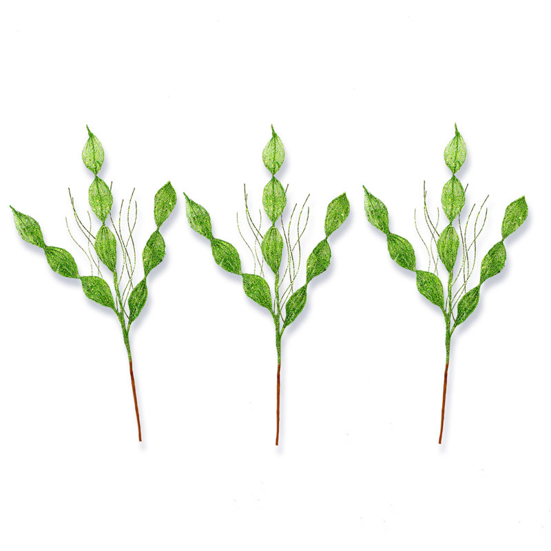 Choix de feuilles scintillantes 32 po, Vert citron