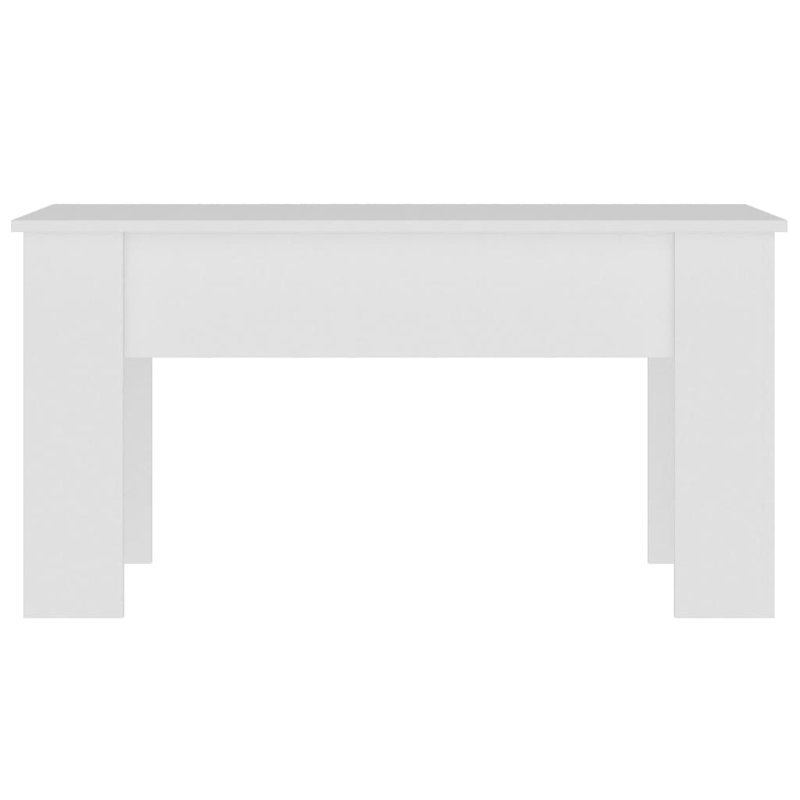 Malpaso Manufactured Wood Frame Single Coffee Table with Storage, White, 20.5" H x 39.8" W x 19.3" D