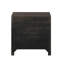 Table de chevet 2 tiroirs de style moderne en bois de noyer