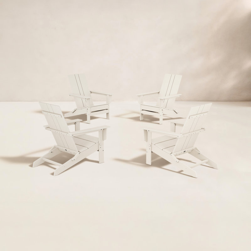 Mirando POLYWOOD x Plastic Folding Adirondack Chair, Sand