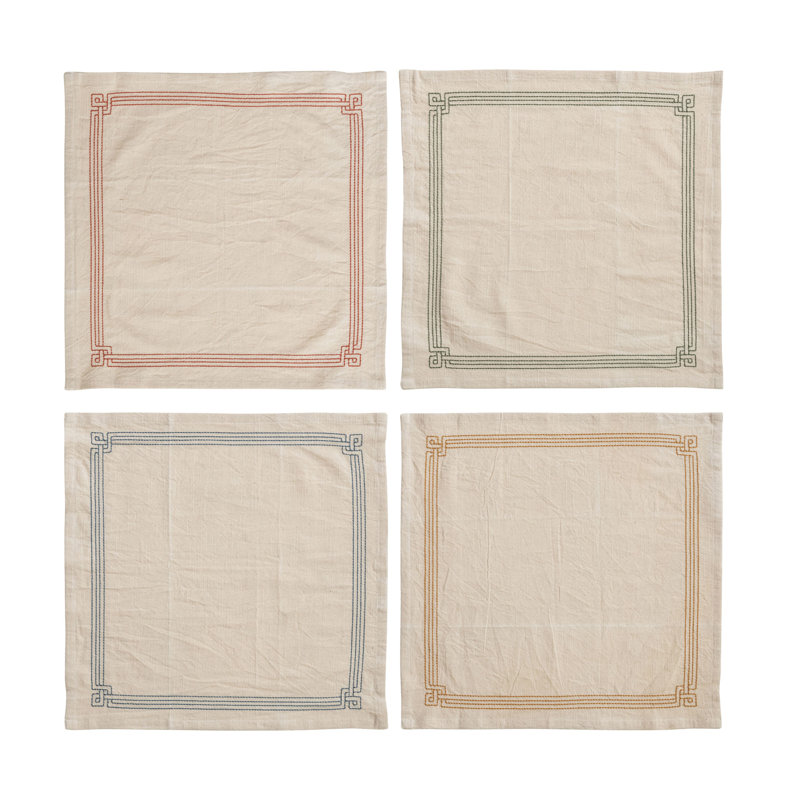Ensemble de serviettes en coton avec broderie