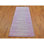 Tapis de couloir oriental noué à la main 2 pi 7 po x 8 pi 5 po en laine biologique rose