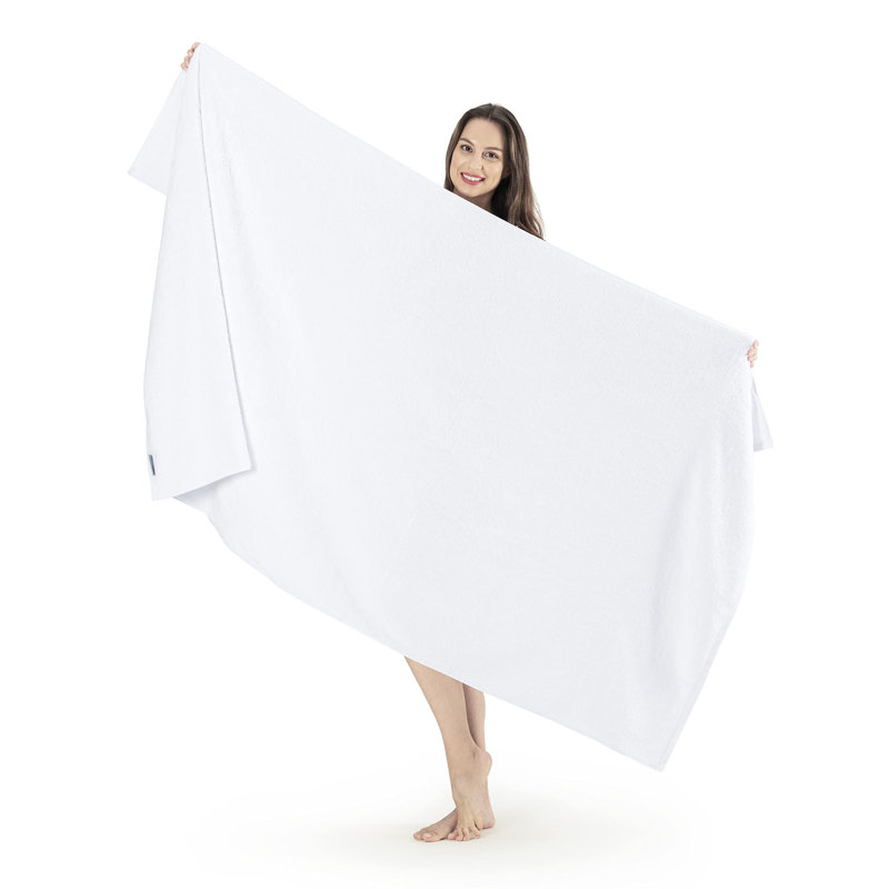 Midweight Bath Sheet, White