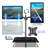 Mount-It Adjustable Full Motion Dual Wall Mount w/ Keyboard Tray & CPU Holder | Fits 32 in. Screens