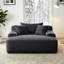Chaises longues d'intérieur à compression, tissu gris en peluche, salon de maison moderne