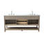 Meuble-lavabo double 72 po avec plateau en pierre reconstituée Stratford-1739298913