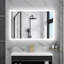 Miroir de salle de bain à DEL Amirie: montage horizontal / vertical polyvalent, fonction antibuée, éclairage réglable, idéal pour votre meuble-lavabo-1063234409