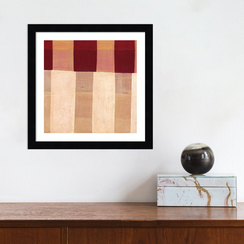 Broken Stripes 1 by Laura Nugent, 25" H x 25" W x 1" D, Black