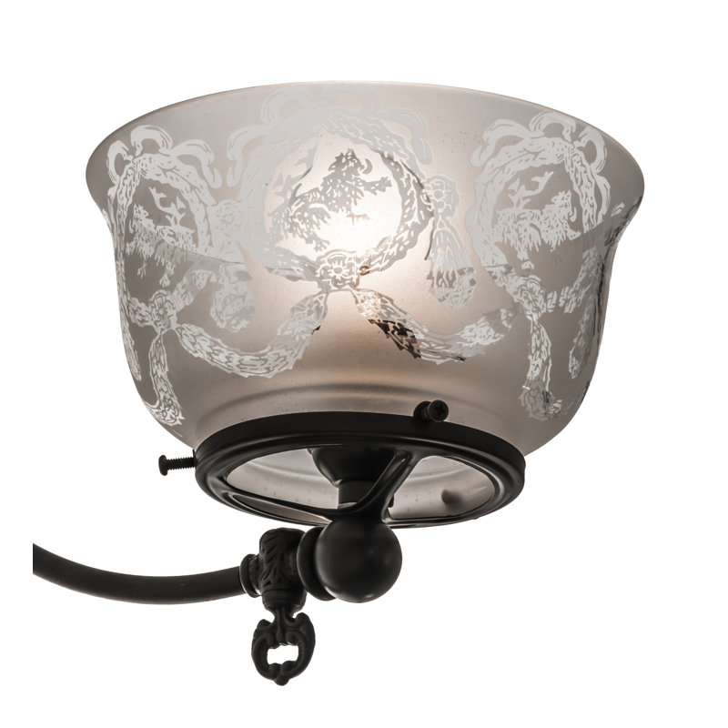 Plafonnier semi-encastré géométrique 1-lumières 7 po unique