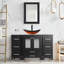 Meuble-lavabo simple 48 po avec plateau Graycelyn-402624792-402624793