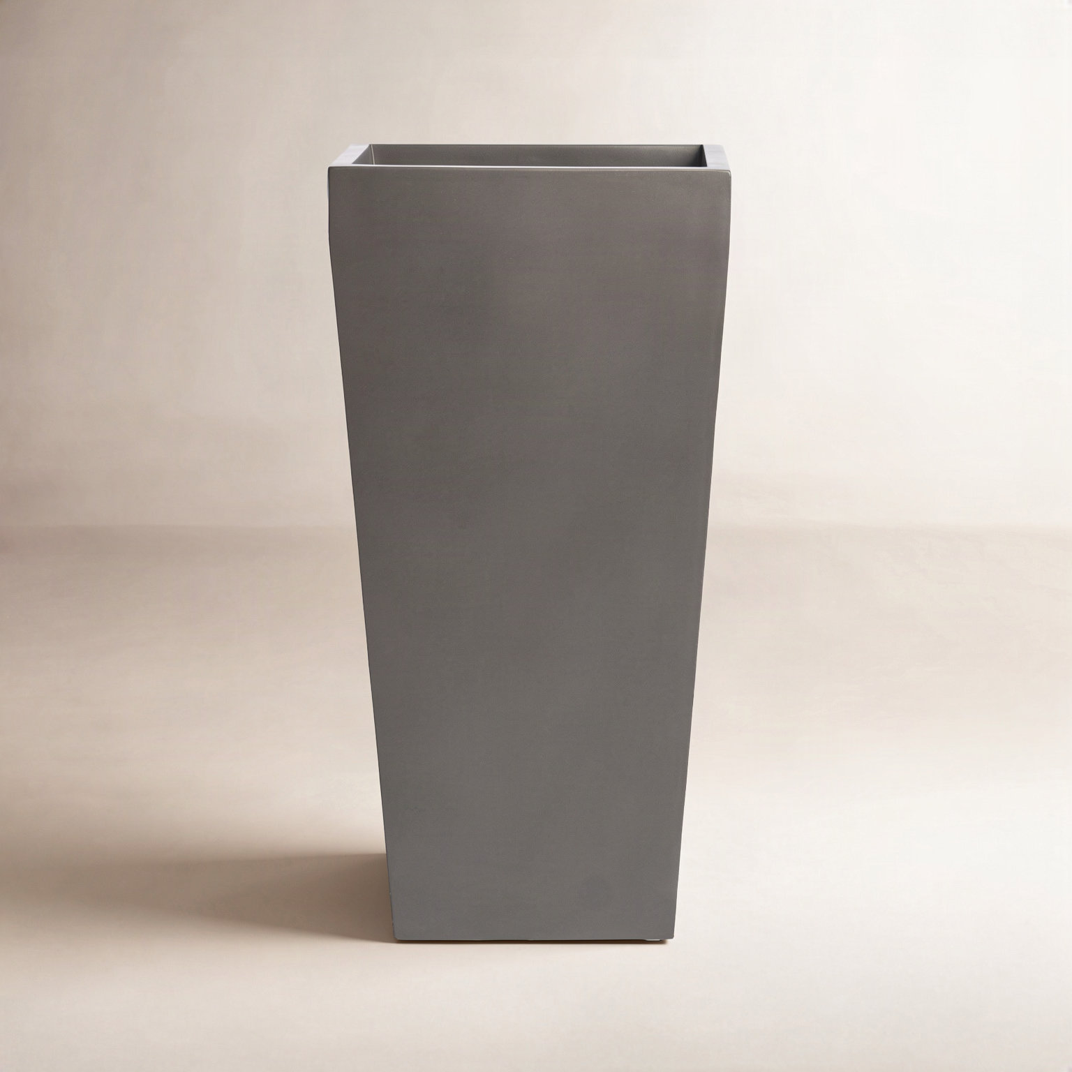 Pot Planter, 26" H x 13" W x 13" D, Gray