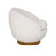 Chaise pivotante en sherpa Shearling