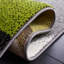 Tapis intérieur en polypropylène tissé à la machine à motif abstrait Dubach gris / vert / blanc-250790138