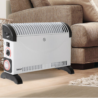 Igenix 2,000 Watt Portable Electric Convection Compact Heater with 24H Timer