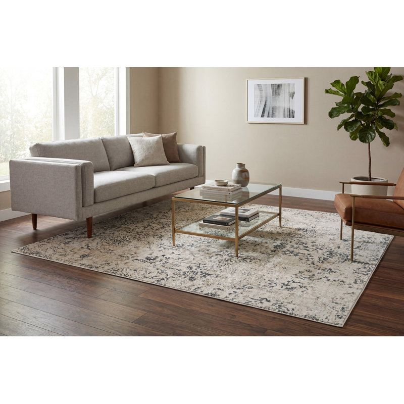 Bullis Floral Indoor Rug, Rectangle 9'2" x 12'10"