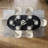 7 Pieces Dining Room Sets, Pre-Assembly Oval Dining Table Sets, Sintered Stone Tabletop Kitchen Dining Table Set With Upholstered Chairs-1157629594-1157629597-1157629599