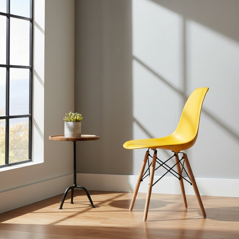 Chaise d'appoint Josclyn, Jaune