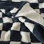 Checkerboard Knitted Throw Blanket-1534061148