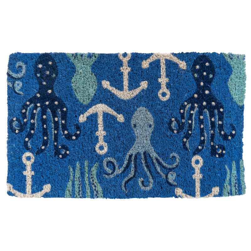 Handmade Doormat - Octopuses, 18"x30"