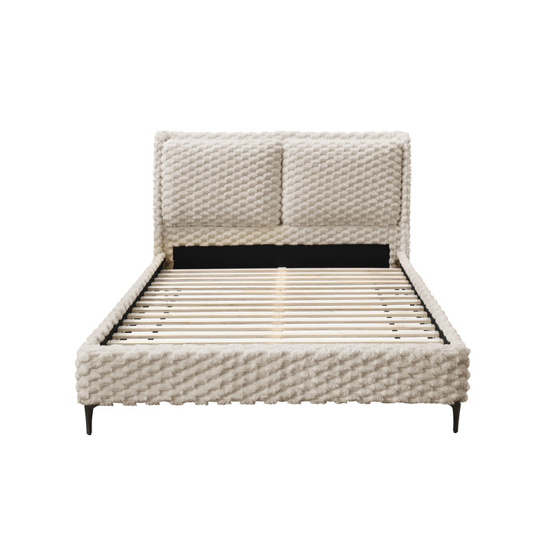 135cm Albana Bed White, Kingsize (5')