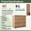 Meuble-lavabo simple 36 po avec plateau en résine et rangement flottant